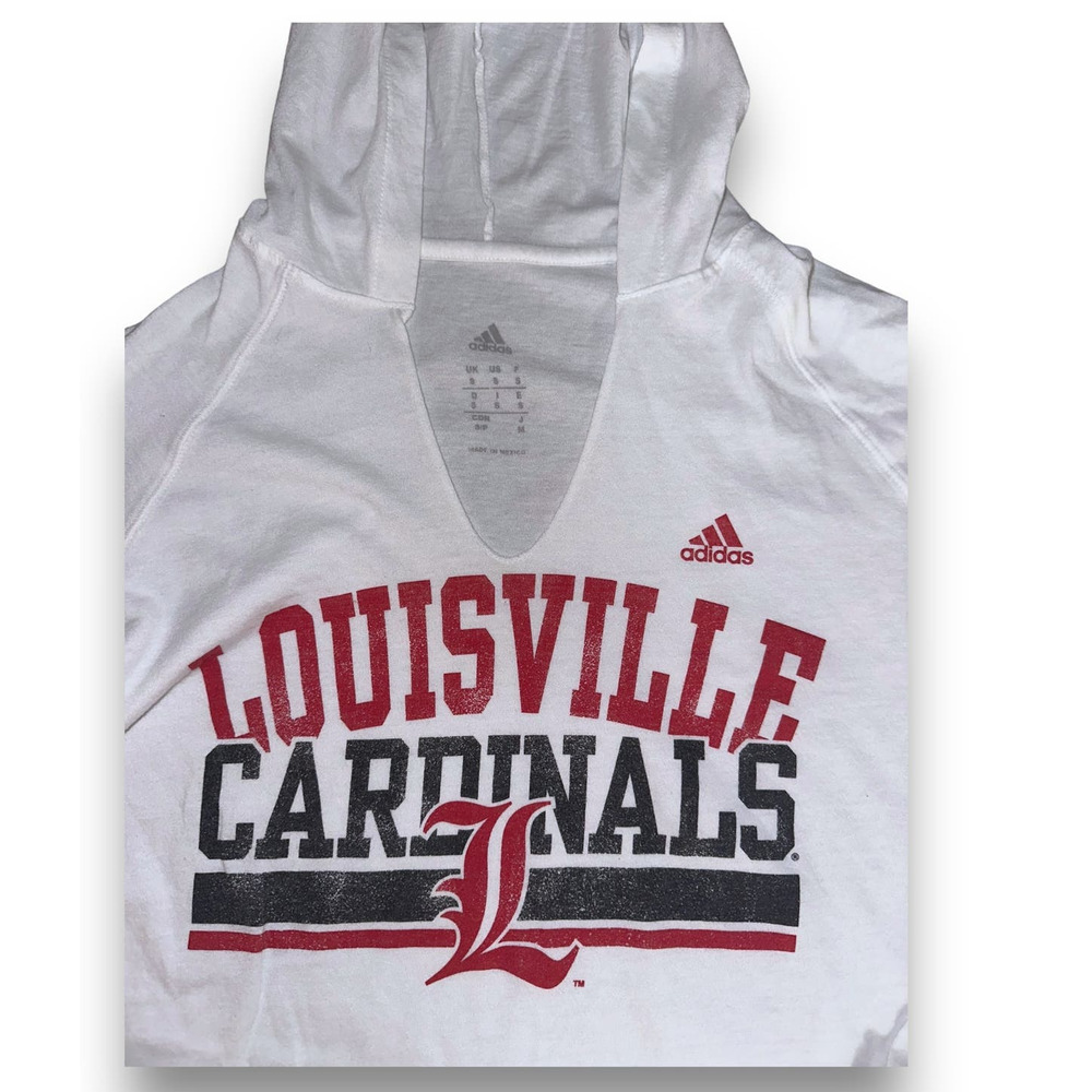 Adidas Louisville Cardinals Women's Long Sleeve Hoodie Shirt Size : S‎